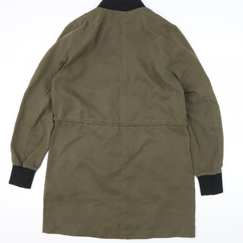 H&M Women's Green Basic Jacket, Size 8, Long Sleeve