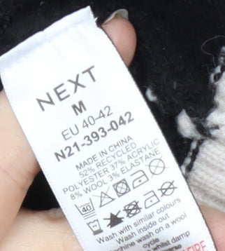 Next Women's Black Henley Collared Jumper M