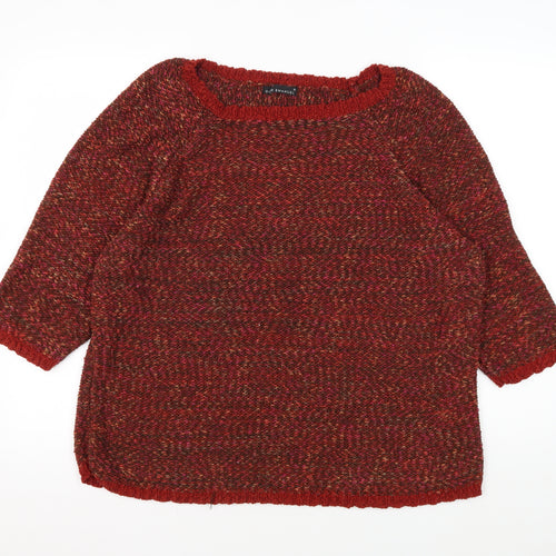 David Emanuel Women's Red XL Jumper, 3/4 Sleeves