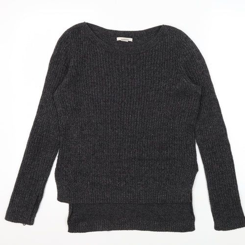 H&M Women's Grey Knit Pullover Jumper XS
