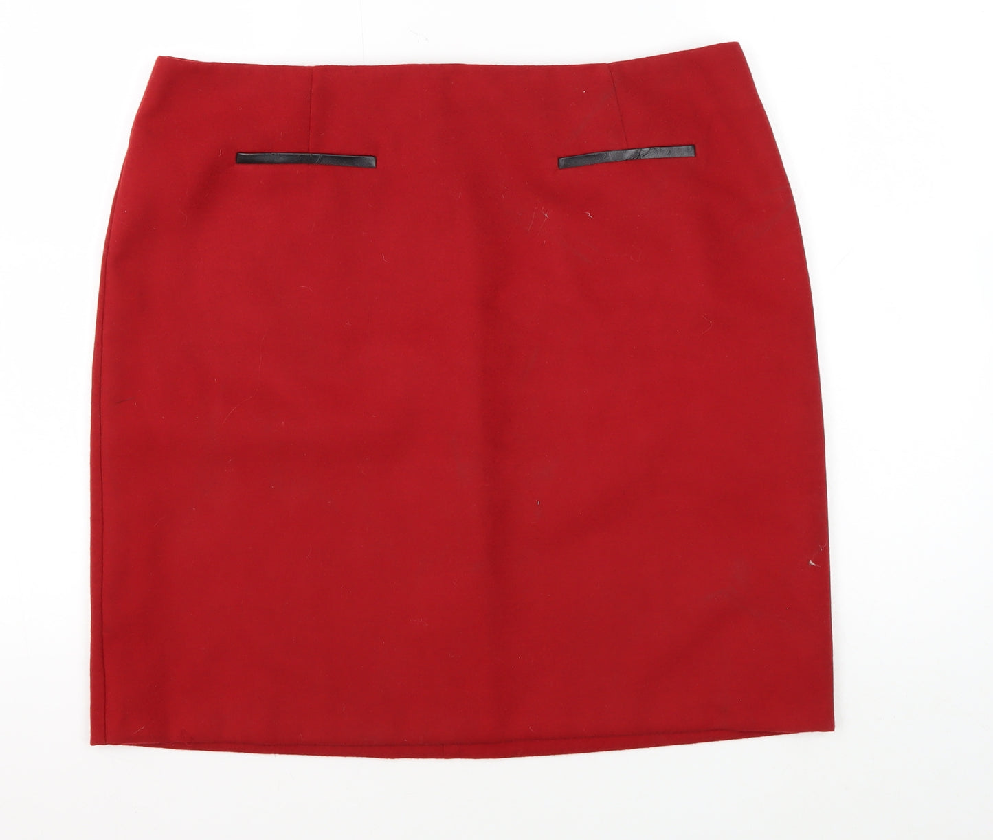 Marks & Spencer Women's Red Pencil Skirt, Size 16