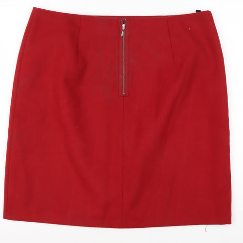 Marks & Spencer Women's Red Pencil Skirt, Size 16