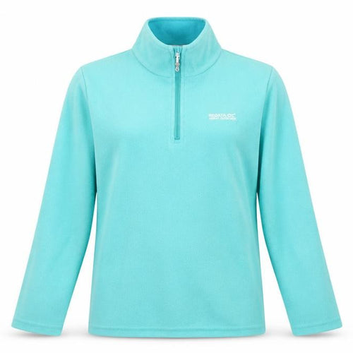 Regatta Women's Blue 1/4 Zip Fleece Sweatshirt UK 12
