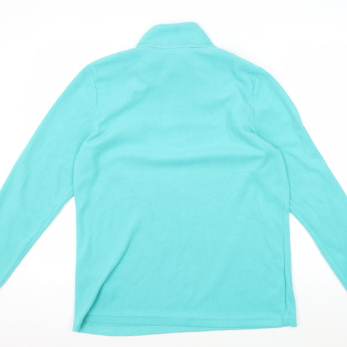 Regatta Women's Blue 1/4 Zip Fleece Sweatshirt UK 12