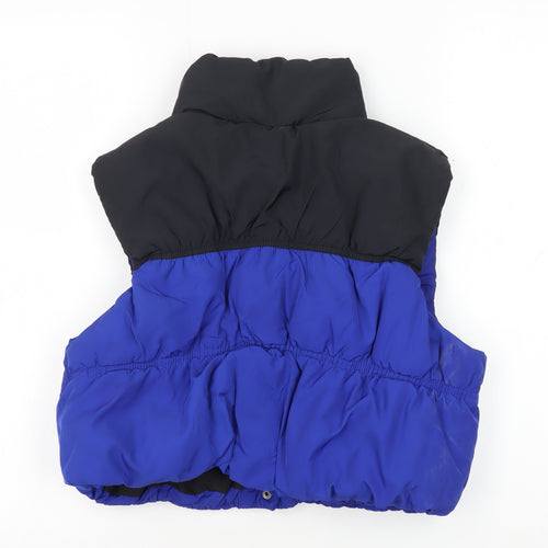 H&M Blue Unisex Waistcoat, Padded, Size M, Casual