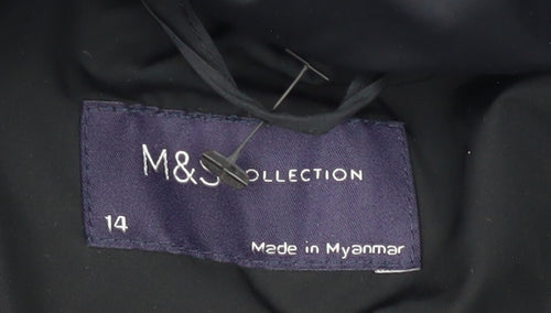 Marks and Spencer Women's Black Puffer Jacket Size 14