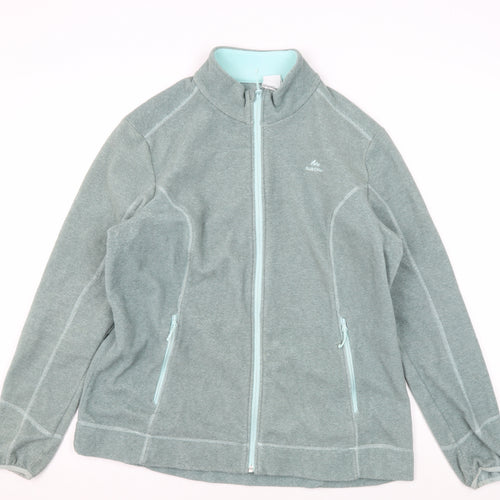 Quechua Women's Green Fleece Jacket Size 16
