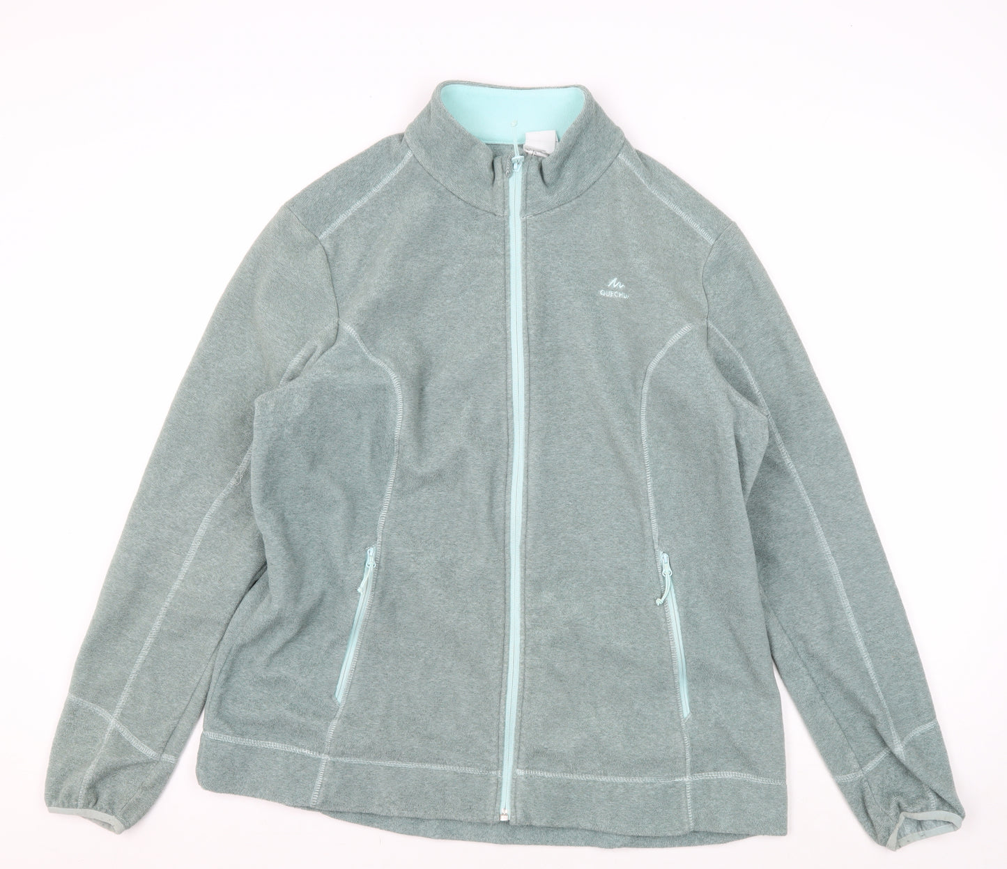 Quechua Women's Green Fleece Jacket Size 16