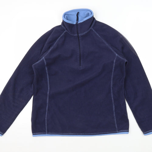 Mountain Warehouse Women's Blue Pullover Fleece Sweatshirt Size 12