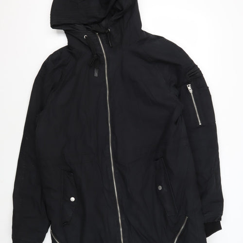 Bershka Women's Black Anorak Jacket Size 10