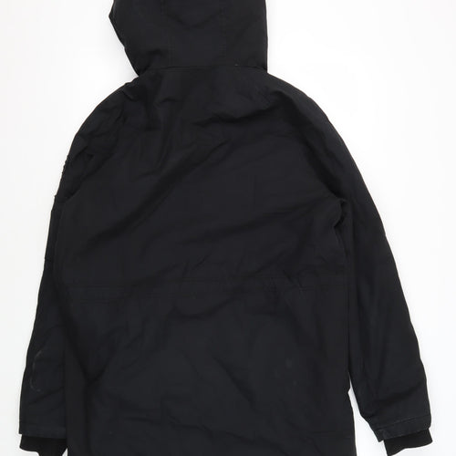 Bershka Women's Black Anorak Jacket Size 10