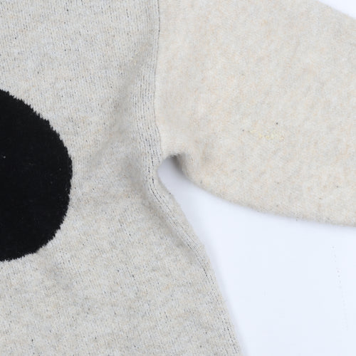 Monki Women's Multicoloured Mock Neck Jumper, Size M