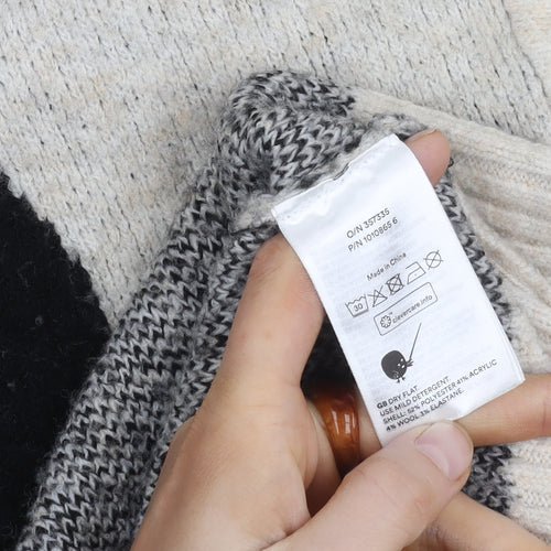 Monki Women's Multicoloured Mock Neck Jumper, Size M