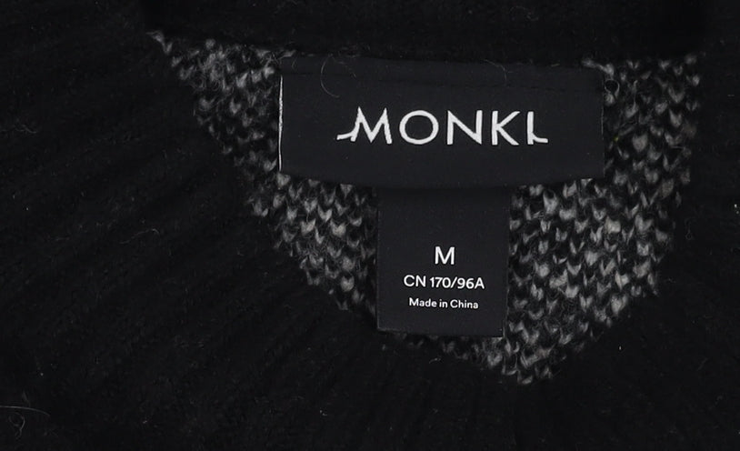 Monki Women's Multicoloured Mock Neck Jumper, Size M