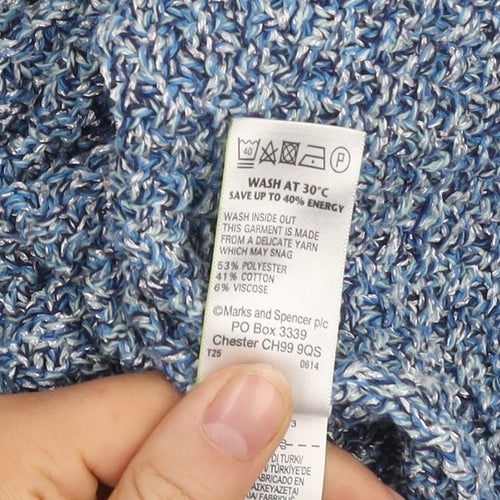 Marks and Spencer Women's Blue Knit Pullover Jumper Size 18