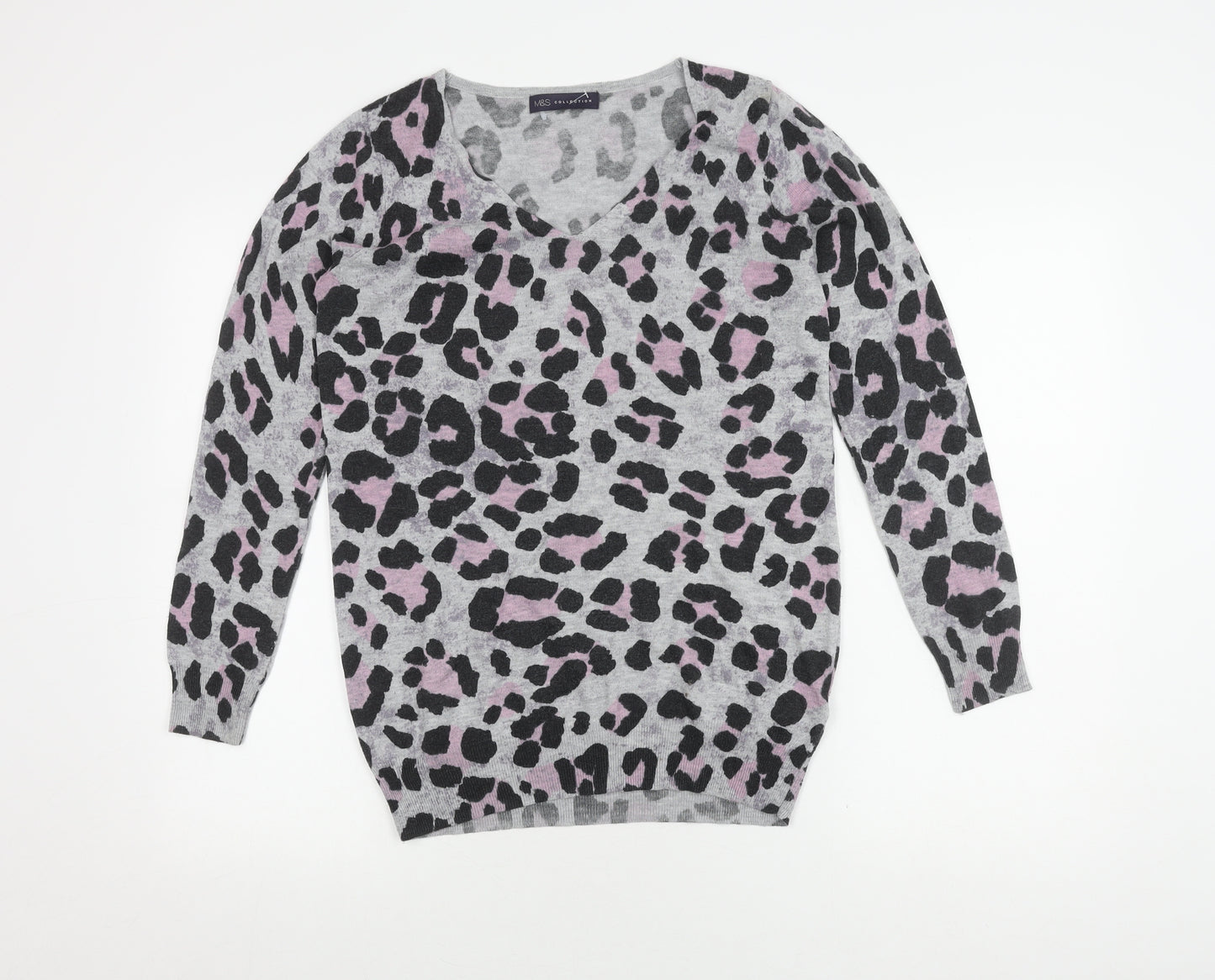 Marks and Spencer Women's Multicoloured Pullover Jumper Size 12