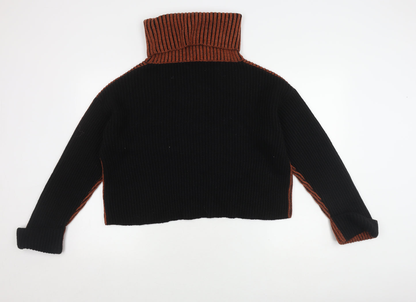 Topshop Women's Roll Neck Striped Pullover Jumper S