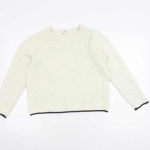 Marks and Spencer Women's Ivory Knit Jumper - S