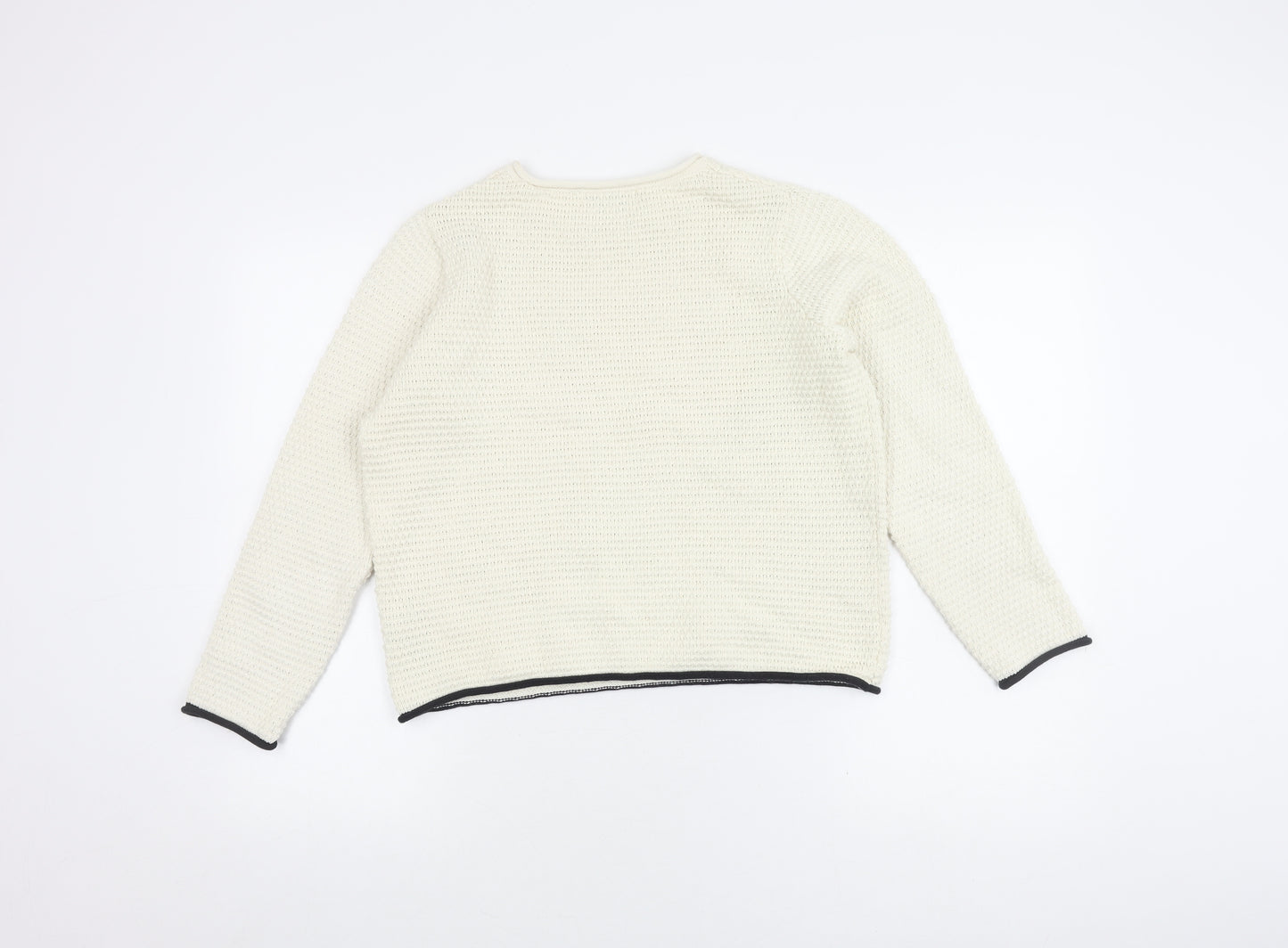 Marks and Spencer Women's Ivory Knit Jumper - S