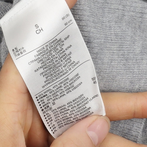 Gap Women's Grey Cardigan V-Neck S