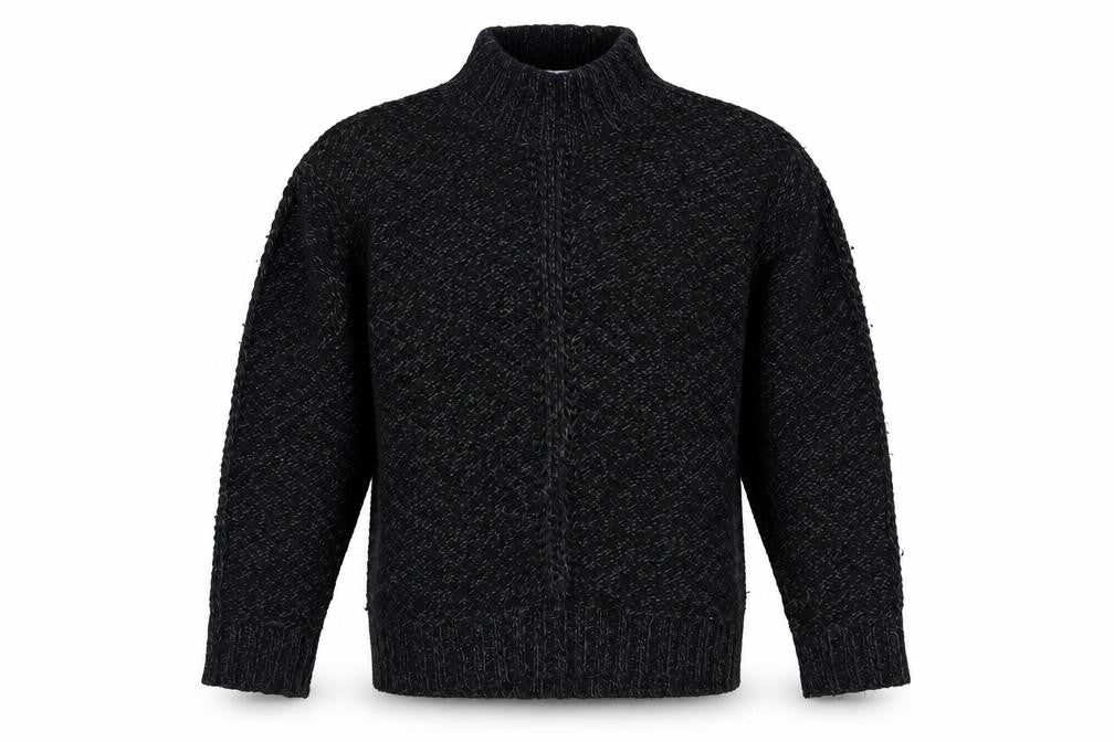 Front view of Red Herring Men's Black Knit jumper M