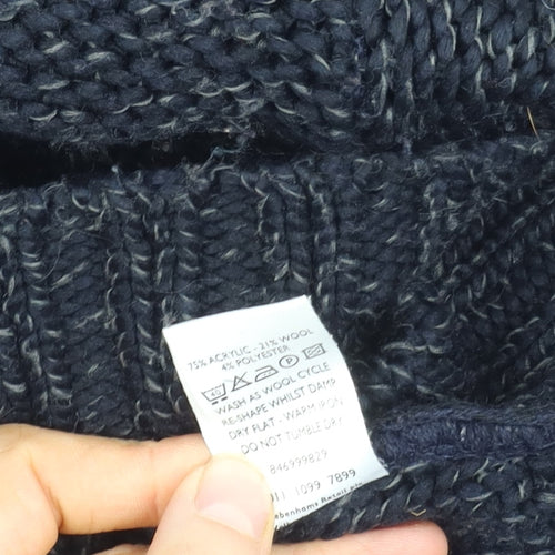 Red Herring Men's Black Knit Pullover Jumper M
