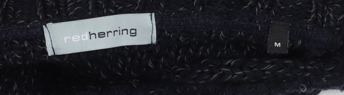 Red Herring Men's Black Knit Pullover Jumper M