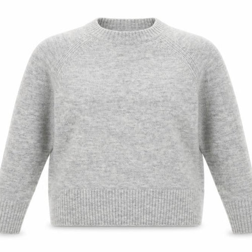 Mango Women's Grey Wool Blend Pullover Jumper XS