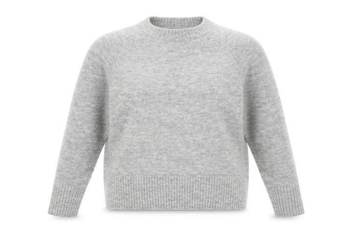 Mango Women's Grey Wool Blend Pullover Jumper XS