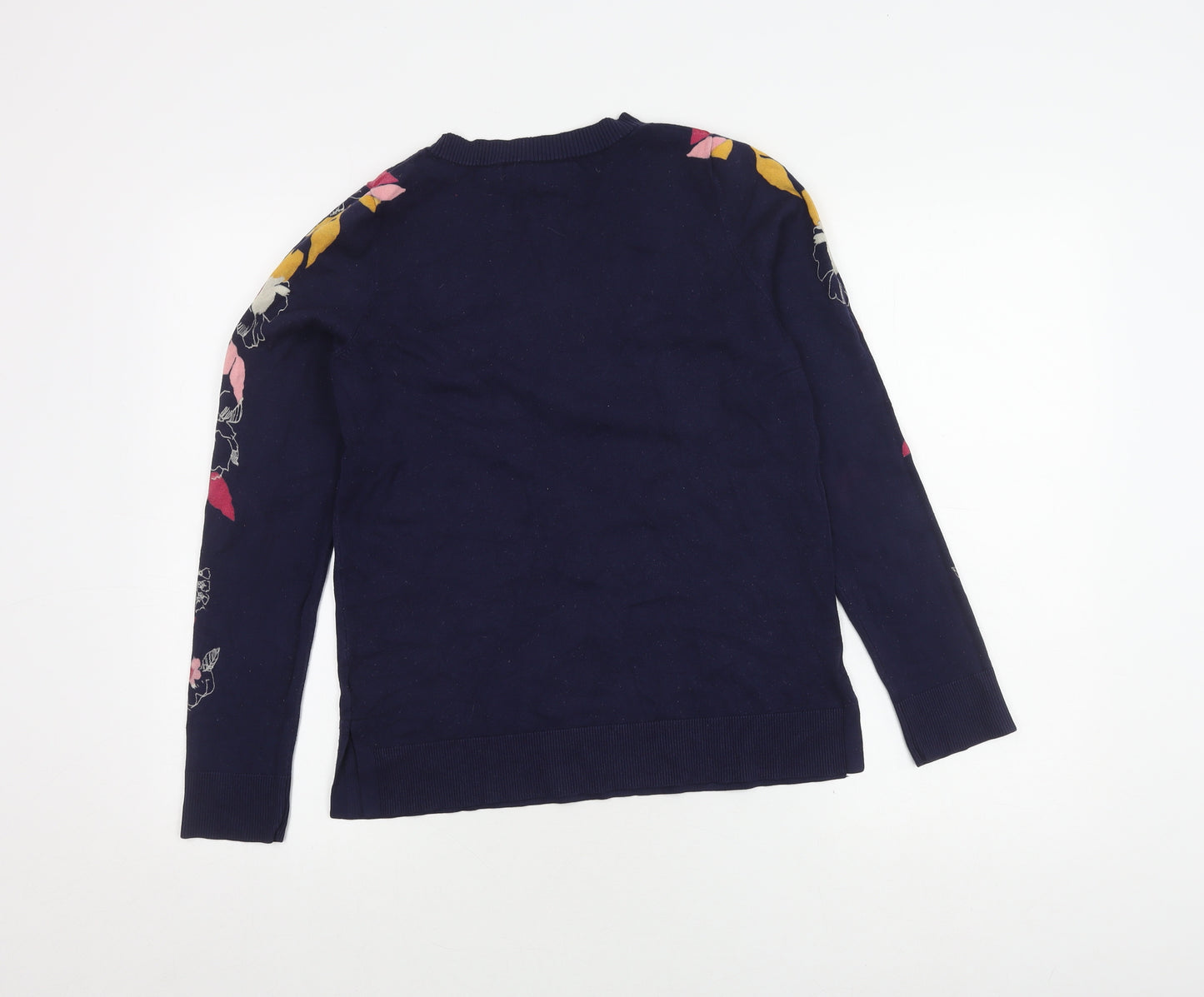 Next Women's Blue Floral Pullover Jumper, Size 10