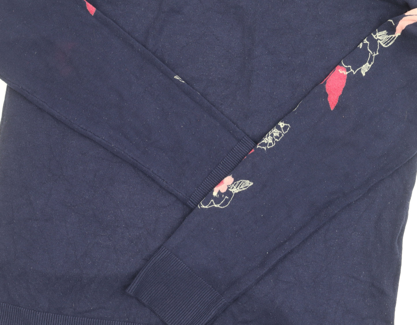 Next Women's Blue Floral Pullover Jumper, Size 10