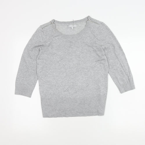 Red Herring Women's Grey Pullover Jumper Size 12
