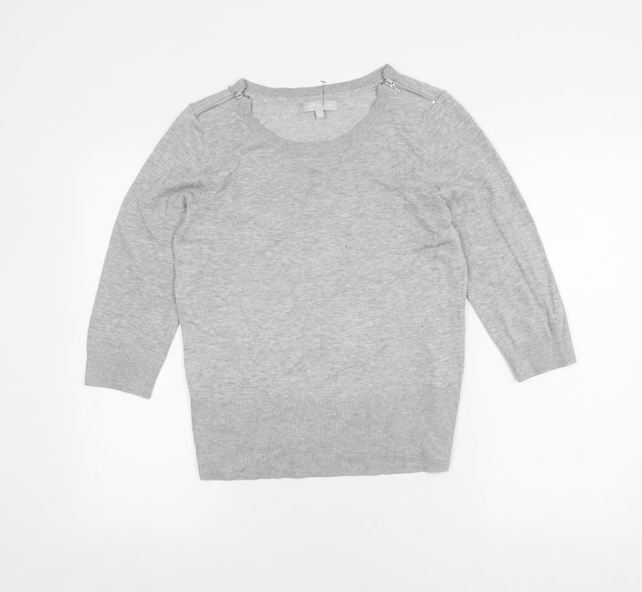 Red Herring Women's Grey Pullover Jumper Size 12