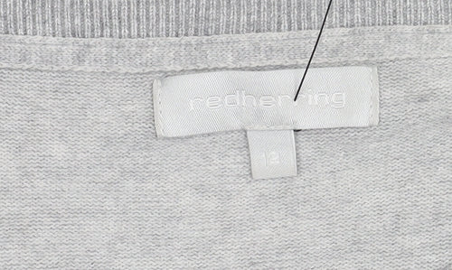Red Herring Women's Grey Pullover Jumper Size 12