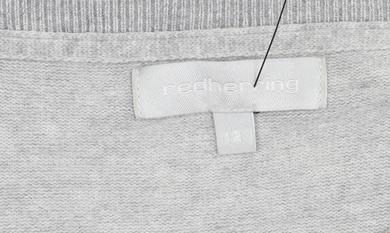 Red Herring Women's Grey Pullover Jumper Size 12