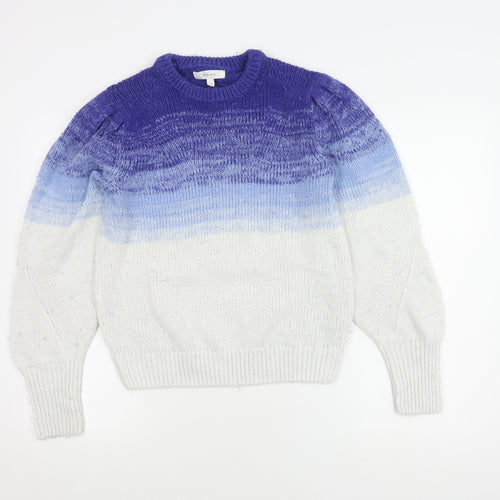 Per Una Women's Multicoloured Crew Neck Jumper Size 12