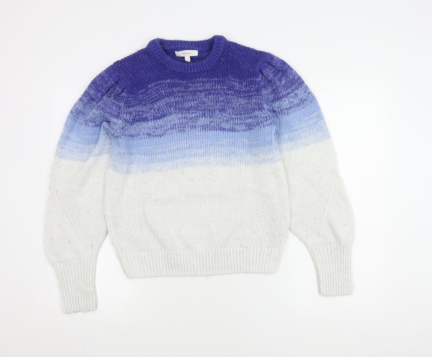 Per Una Women's Multicoloured Crew Neck Jumper Size 12