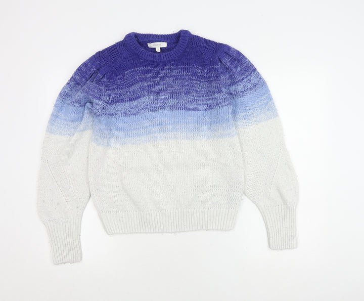 Per Una Women's Multicoloured Crew Neck Jumper Size 12