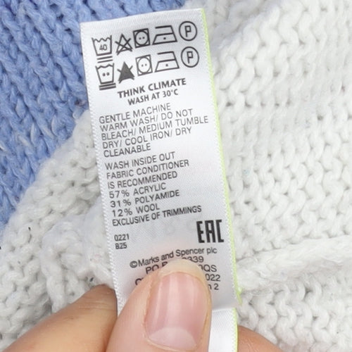 Per Una Women's Multicoloured Crew Neck Jumper Size 12