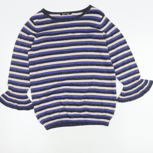 Bonmarché Women's Multicoloured Striped Pullover Jumper