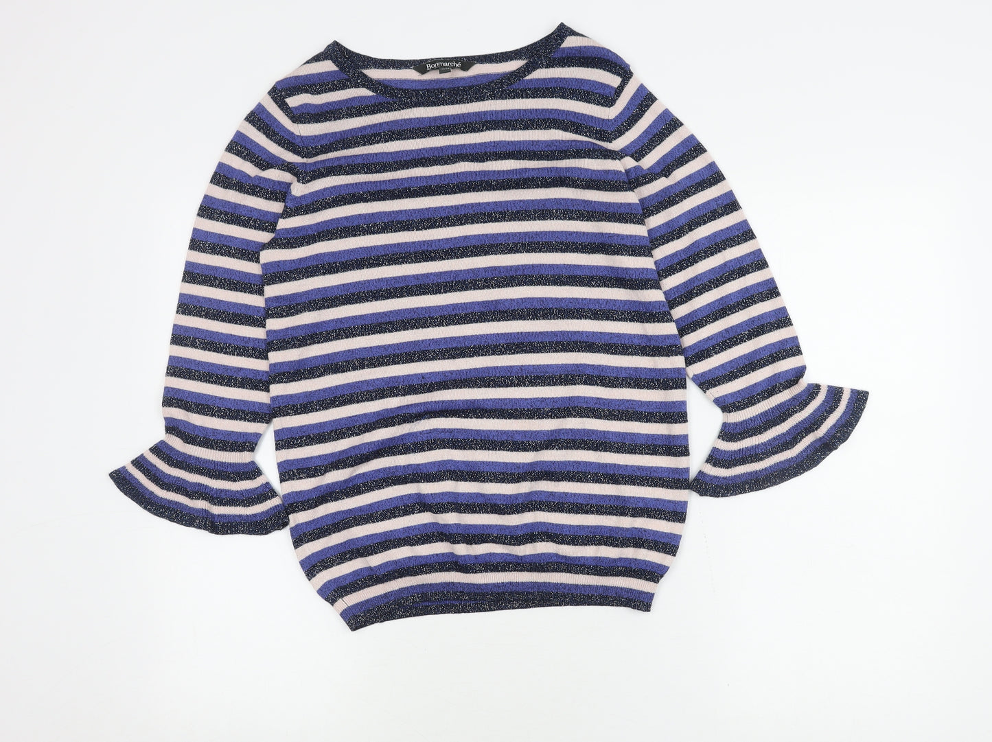 Bonmarché Women's Multicoloured Striped Pullover Jumper