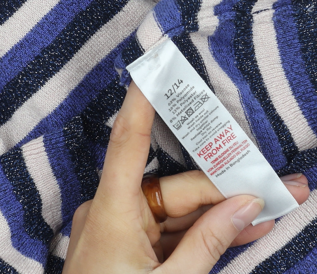 Bonmarché Women's Multicoloured Striped Pullover Jumper