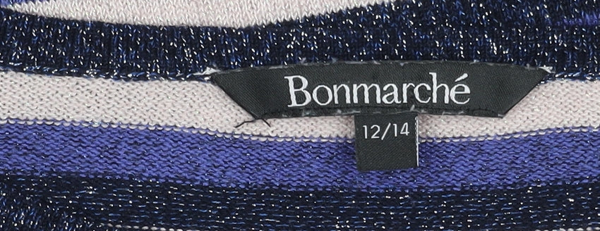 Bonmarché Women's Multicoloured Striped Pullover Jumper