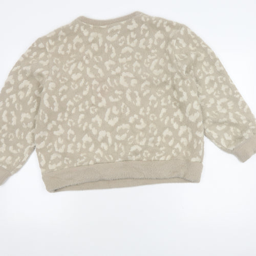 Marks and Spencer Women's Beige Animal Print Jumper M