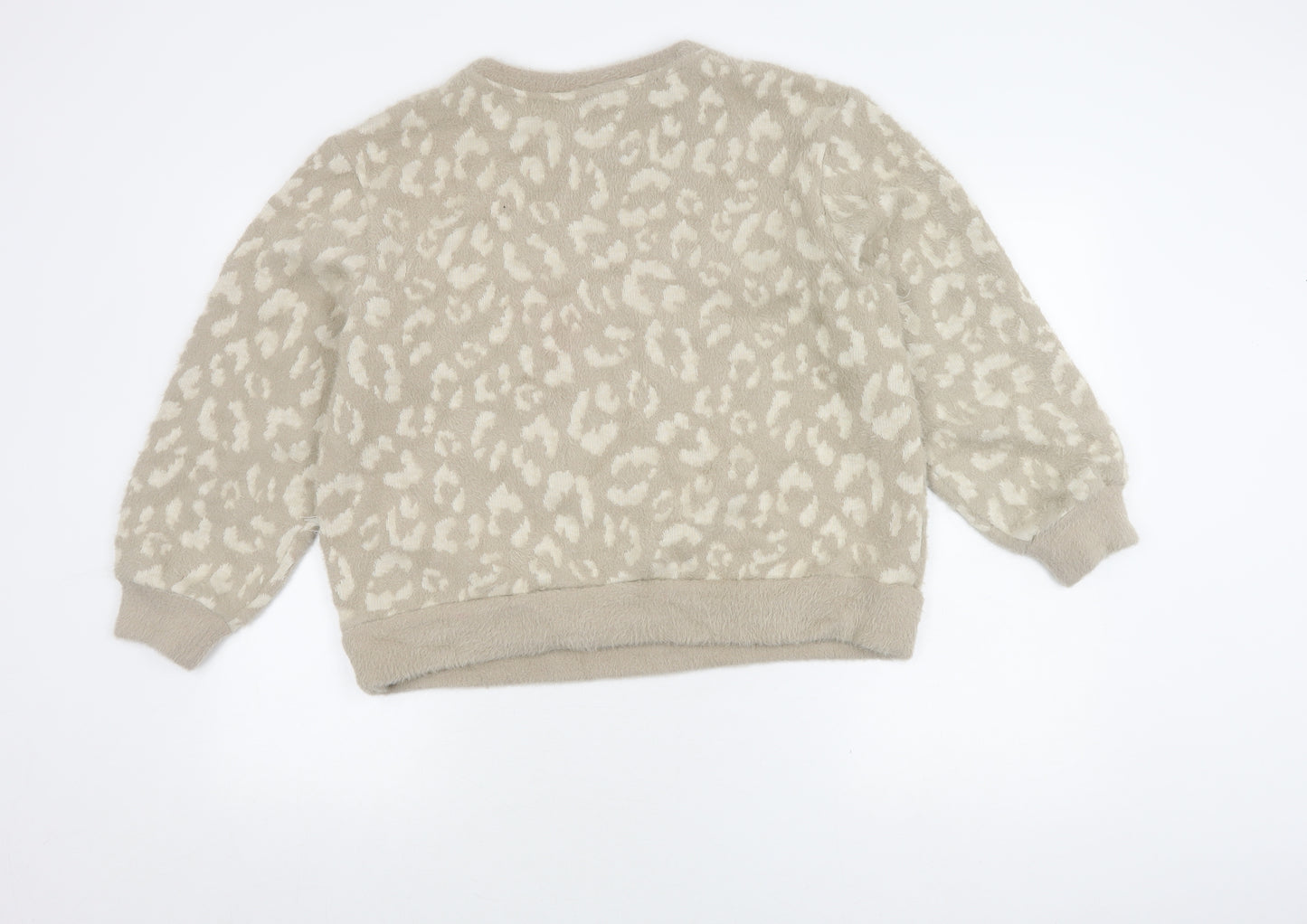 Marks and Spencer Women's Beige Animal Print Jumper M