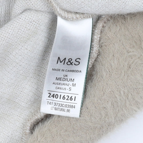 Marks and Spencer Women's Beige Animal Print Jumper M