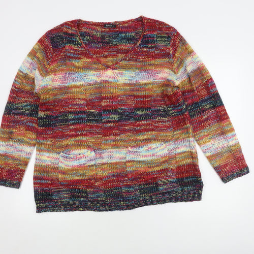 Roman Women's Multicoloured Knit Pullover Size 12