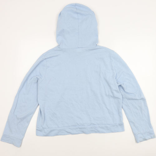 Victoria's Secret Women’s Blue Hoodie Size L Sequin Detail