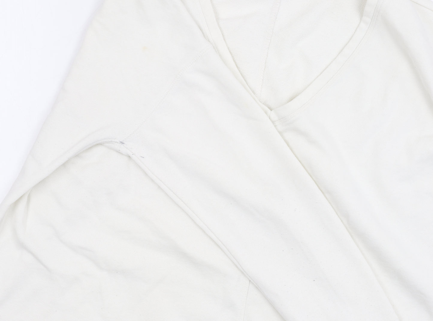 Gap Women's White V-Neck Pullover Jumper - Size M