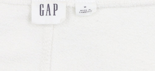 Gap Women's White V-Neck Pullover Jumper - Size M